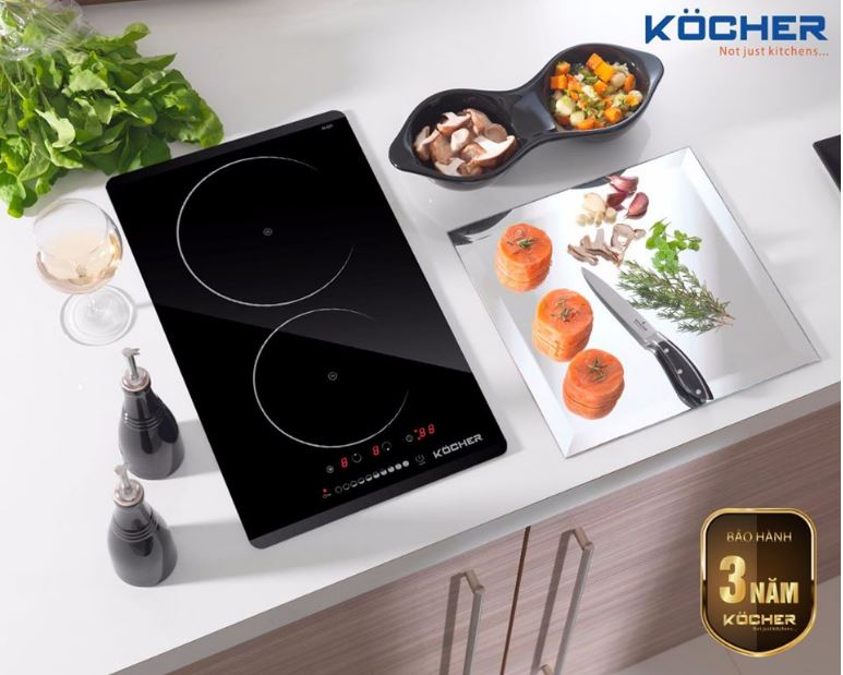 Bếp từ Kocher DI-521 4 Bếp từ Kocher DI-521 sử dụng mặt kính Ceramic nhập khẩu