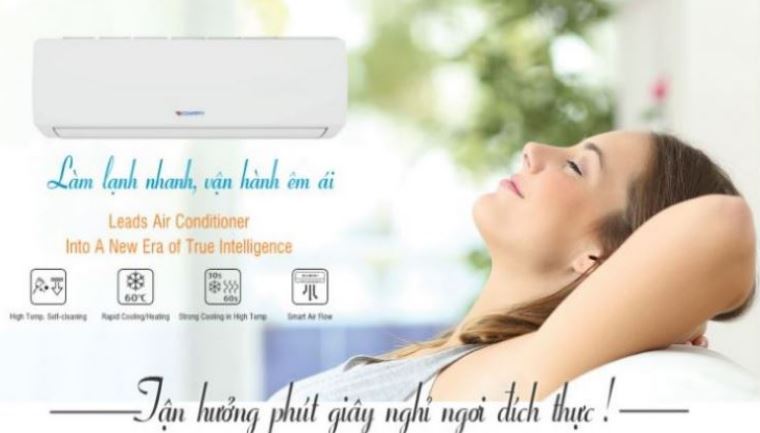 Điều hòa Dairry DR09-LKC 9000BTU 1 chiều 7 4. Máy lạnh Dairry DR09-LKC cho khả năng làm lạnh nhanh, vận hành êm ái