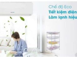 7. Điều hòa 24000BTU Dairry DR24-KH 2 chiều  sở hữu chế độ tiết kiệm điện Eco