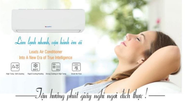 5. Điều hòa 2 chiều Dairry DR24-KH 24000BTU cho khả năng làm lạnh nhanh, vận hành êm ái 