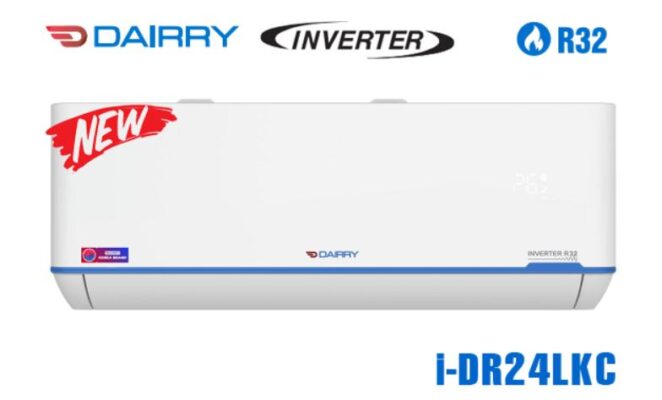 Điều hòa Dairry 24000BTU 1 chiều inverter i-DR24LKC