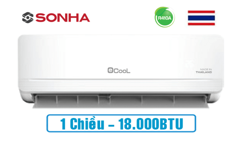 1. ECL-1E18ST | Điều hòa EcooL 18000BTU 1 chiều có thiết kế hiện đại, sang trọng
