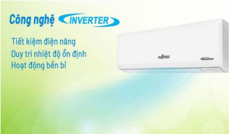 2. Điều hòa 1 chiều Fujitsu ASAG18CPTA-V giúp tiết kiệm điện tối đa với công nghệ Inverter
