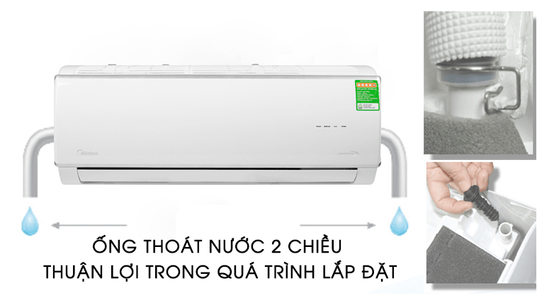 11. Lắp đặt dễ dàng với ống thoát nước 2 chiều