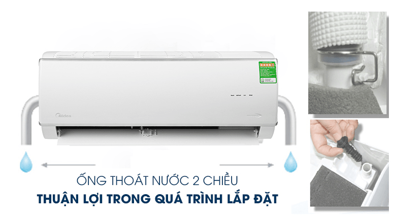 10. Lắp đặt dễ dàng với ống thoát nước 2 chiều