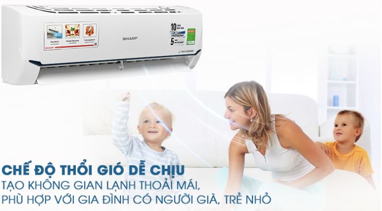 6. Chức năng thổi gió dễ chịu, đảm bảo an toàn sức khỏe