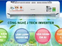 3. Điều hòa Sharp thế hệ mới sở hữu công nghệ J-Tech Inverter siêu tiết kiệm điện