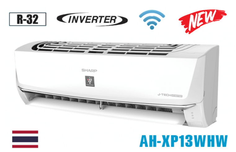 1. AH-XP13WHW | Điều hòa Sharp 12000BTU 1 chiều inverter có thiết kế sang trọng hiện đại
