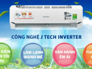 3. AH-XP18WMW | Điều hòa Sharp tiết kiệm điện lên đến 65% nhờ công nghệ J-Tech Inverter và chế độ Eco