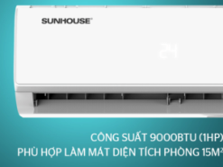 3. Máy lạnh Sunhouse inverter 1 HP SHR AW09IC610 phù hợp phòng có diện tích dưới 15m2