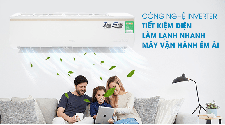 6. Điều hoà TCL TAC 13CSI KE88N tiết kiệm điện năng hiệu quả nhờ công nghệ Inverter