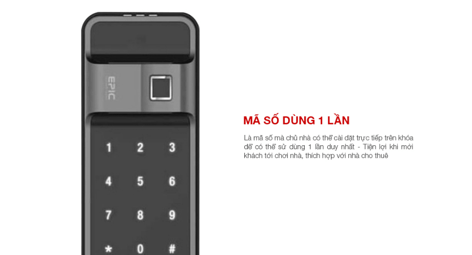 Mã số dùng 1 lần tiện dụng cho khách