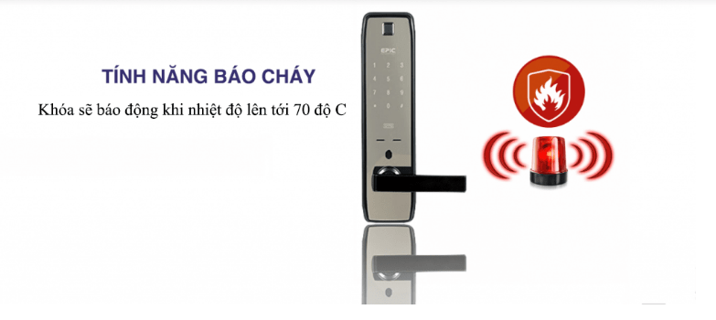 Khóa điện tử Epic ES F9000K 8 KHÓA ĐIỆN TỬ EPIC ES F9000K