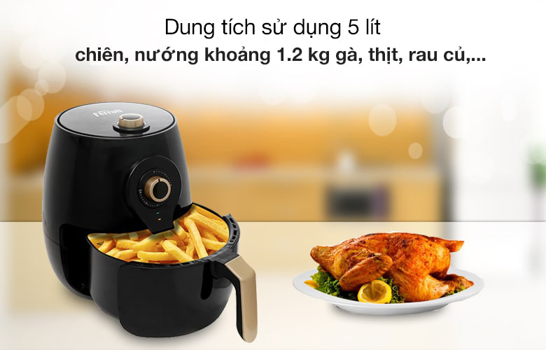 Nồi chiên không dầu Ferroli FAF-5.0M3 - Dung tích sử dụng Nồi chiên không dầu Ferroli FAF-5.0M3 - Dung tích sử dụng