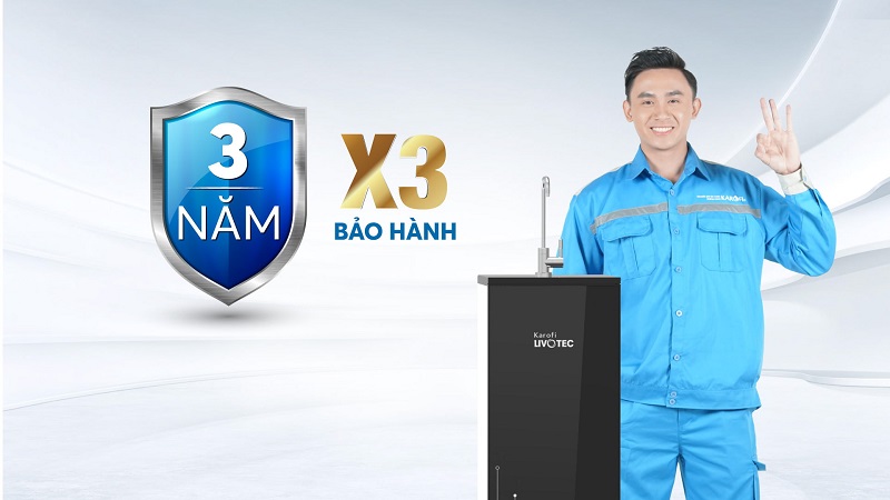 Thời gian bảo hành đến 36 tháng
