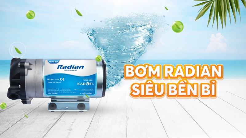 Máy lọc nước Karofi Livotec 510 5 Bơm Radian hoạt động bền bỉ - Độ bền siêu Việt