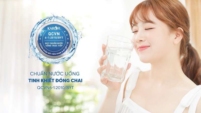 Máy lọc nước Karofi Livotec 510 6 Nước sau lọc đạt chuẩn nước uống tinh khiết đóng chai