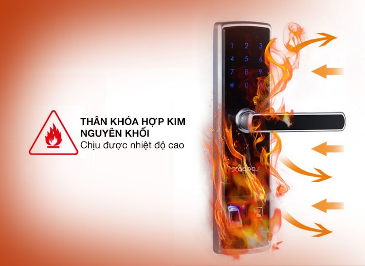 2. Thiết kế sang trọng, thẩm mỹ, khoá có độ bền cao