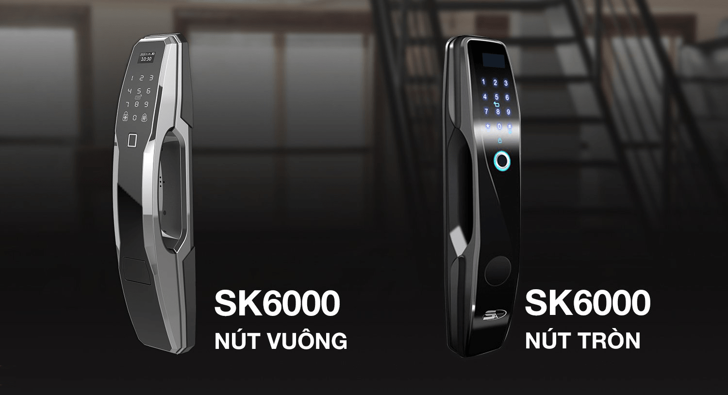 2. Khoá thông minh 5asystem SK6000 có thiết kế sang trọng, tính thẩm mỹ và độ bền cao