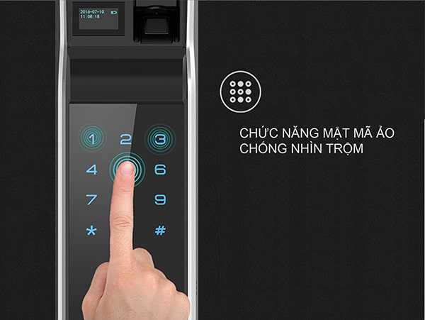 Bảo mật tối ưu với chức năng mã số ảo và công nghệ vân tay bán dẫn