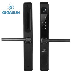 Khoá cửa nhôm Gigasun A02B - Vân tay, mã số, thẻ từ, App