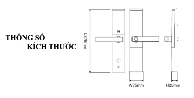 Khoá cửa vân tay Gigasun D07B - Mã số, thẻ từ, App 10 3. Khoá cửa vân tay Gigasun D07B thiết kế sang trọng, độ bền và tính thẩm mỹ cao