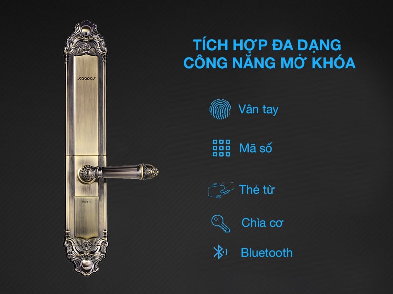 2. Đa dạng phương thức mở khoá