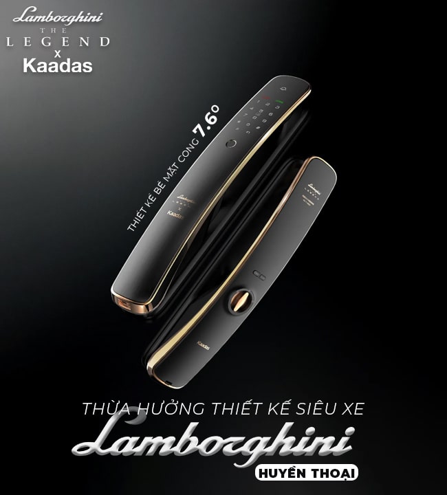 Khoá cửa vân tay cao cấp Kaadas Lamborghini 4 2. Thiết kế đặc trưng - Đẳng cấp thương hiệu Đức