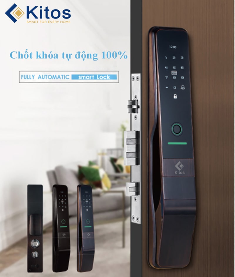 7. Công nghệ khoá tự động tiên tiến trên khoá điện tử Kitos KT-P830