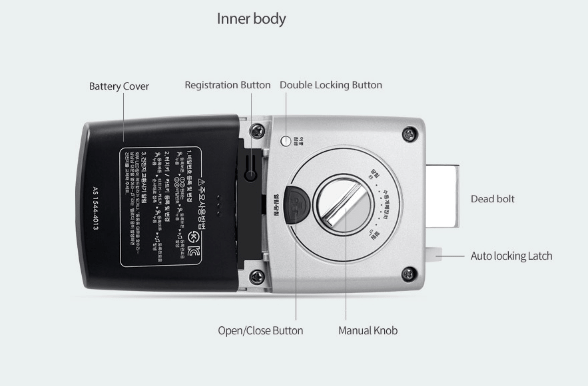 3. Khóa cửa điện tử Unicor UN-325S tự tộ khóa cửa tiện lợi