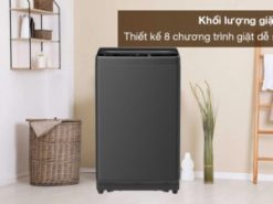 Máy giặt Casper Inverter 7.5 kg WT-75NG1 - Khối lượng giặt 7.5 kg, thiết kế 8 chương trình giặt dễ sử dụng