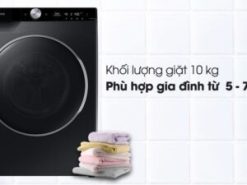 1. Máy giặt Samsung Inverter WW10TP44DSB/SV phù hợp gia đình có từ 5 - 7 người