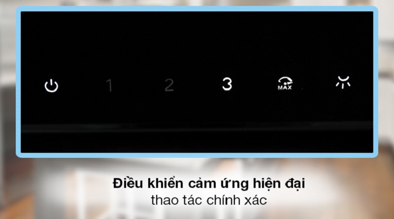 Máy hút mùi Hafele HH-WVG90B 539.89.335 6 3. Bảng điều khiển cảm ứng siêu nhạy