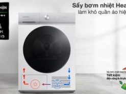 Máy sấy bơm nhiệt Samsung 9 kg DV90BB9440GH/SV - Cơ chế sấy