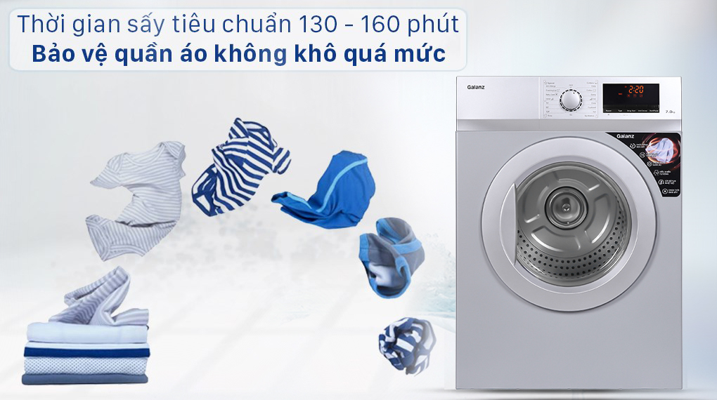 Máy sấy thông hơi Galanz 7 Kg DV-70T5C(S) - Thời gian sấy tiêu chuẩn