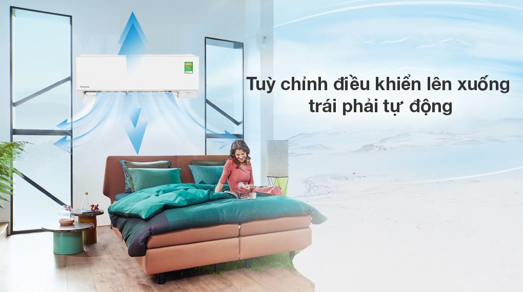 Máy lạnh Panasonic Inverter 1 HP CU/CS-YZ9AKH-8 - Cơ chế thổi gió