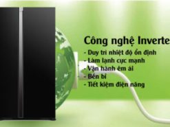 Tủ lạnh SBS Hitachi inverter 595 lít R-S800PGV0(GBK) | giá tốt | bảo hành  chính hãng