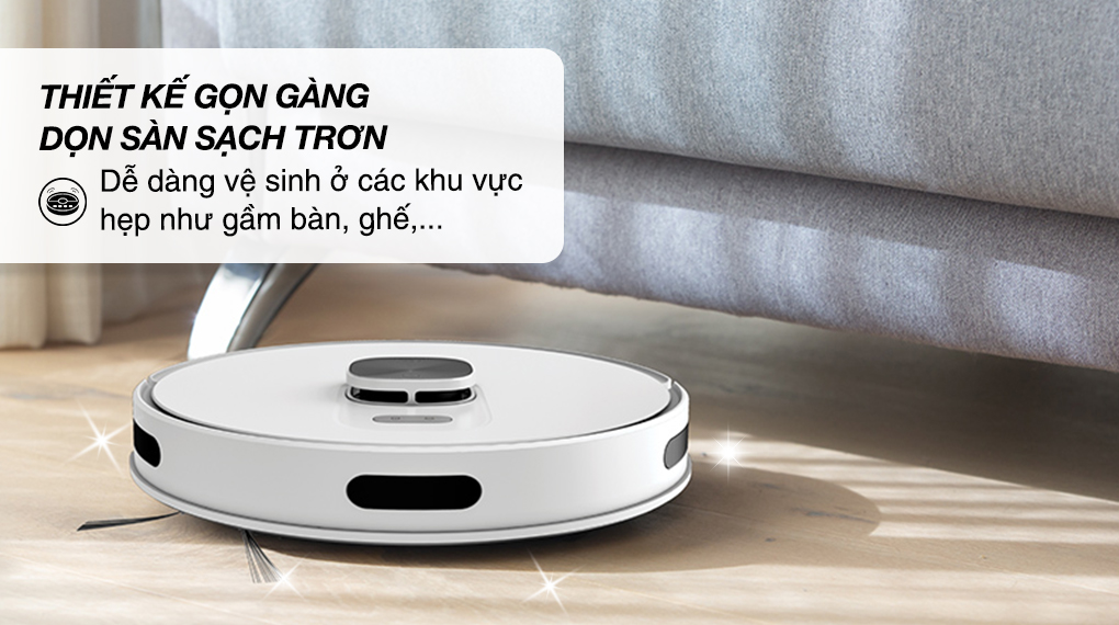 Robot hút bụi lau nhà Hitachi RV-X20M - Thiết kế gọn gàng Robot hút bụi lau nhà Hitachi RV-X20M - Thiết kế gọn gàng
