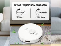 Robot hút bụi lau nhà Hitachi RV-X20M - Dung lượng pin