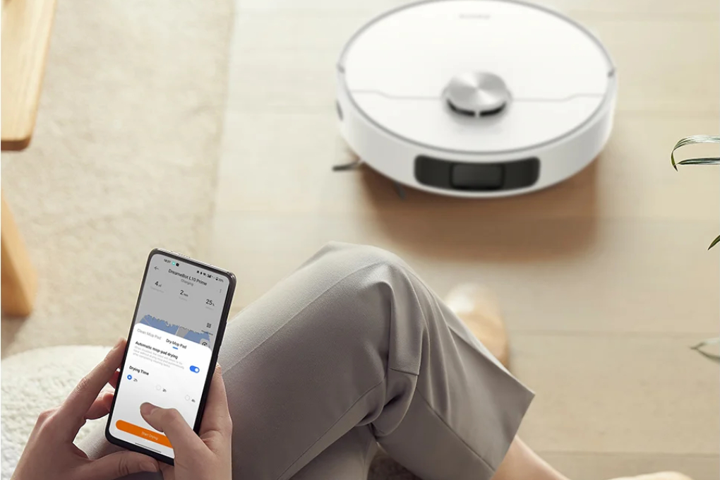 Robot hút bụi lau nhà Dreame L10 Prime - Điều khiển bằng điện thoại