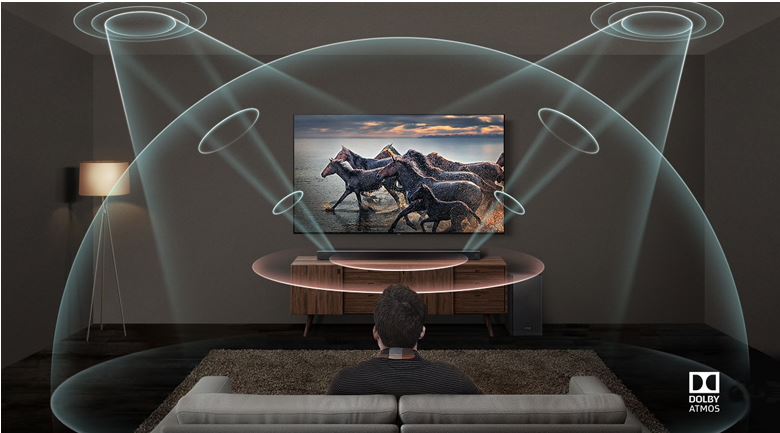 Công nghệ Dolby Digital Plus, DTS Digital Surround với âmm thanh vòm lan toả đến từng góc của căn phòng