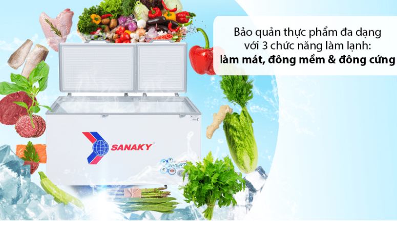 Làm lạnh đa dạng với 3 chức năng linh hoạt