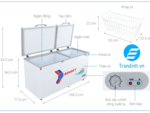 Hình ảnh tổng quát tủ đông Sanaky 485 lít VH-6699W1