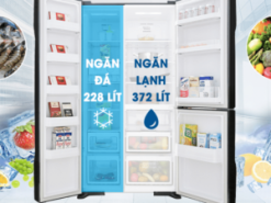 2. Tủ lạnh Hitachi R-FM800PGV2 GBK phù hợp gia đình trên 5 thành viên