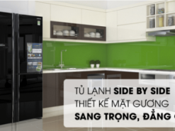 3. Tủ lạnh Hitachi side by side R-FM800PGV2 GBK có thiết kế thời thượng, đẹp mắt