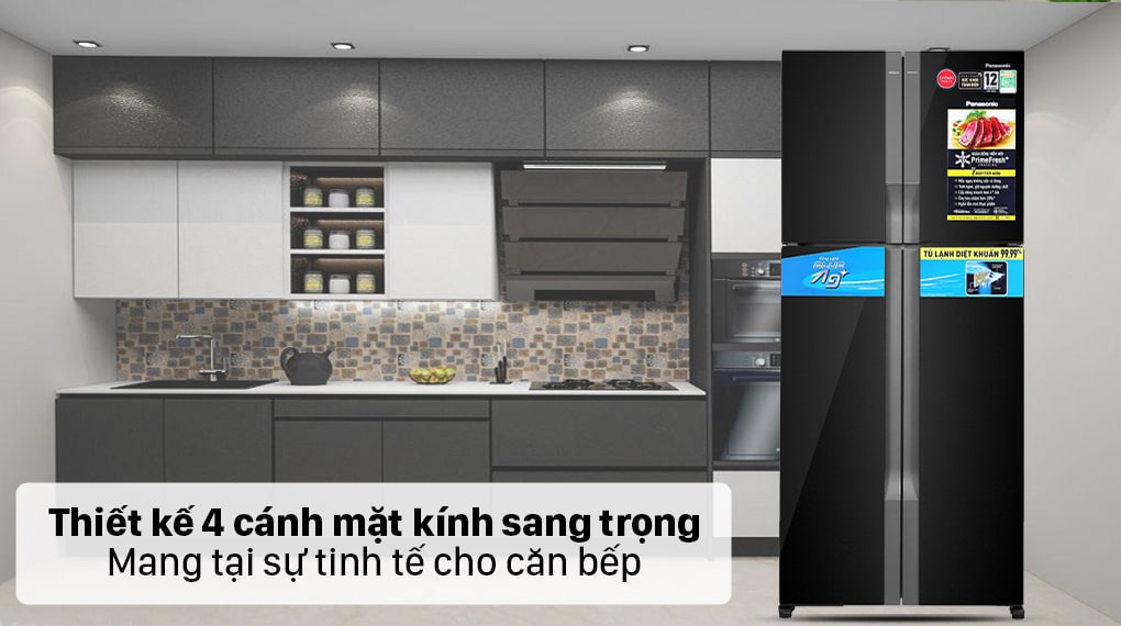 Thiết kế 4 cánh mặt kính sang trọng