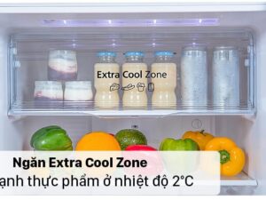 6. Ngăn Extra Cool Zone giữ nền nhiệt ở mức 2 độ C