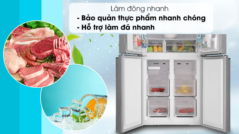Bảo quản thực phẩm nhanh nhất nhờ chế độ làm đông nhanh