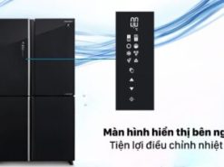 1. Tủ lạnh Sharp SJ-FXP640VG-BK có thiết kế tinh tế, sang trọng, tính thẩm mỹ cao