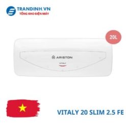 Bình nóng lạnh Ariston VITALY 20 SLIM 2.5 FE | 20 lít - bình ngang